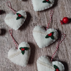 Magyal karácsonyfadísz szett - karácsony - karácsonyi lakásdekoráció - karácsonyfadíszek - Meska.hu