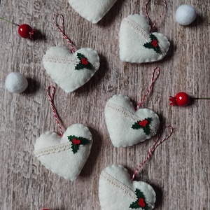 Magyal karácsonyfadísz szett - karácsony - karácsonyi lakásdekoráció - karácsonyfadíszek - Meska.hu