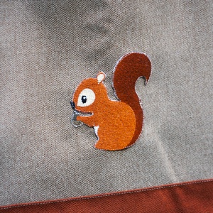 Mókusos vászontáska, bevásárló táska, szatyor - táska & tok - bevásárlás & shopper táska - shopper, textiltáska, szatyor - Meska.hu