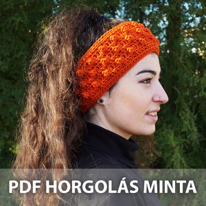 PDF HORGOLÁS MINTA - Tűztövis fejpánt - diy (csináld magad) - szabásminta, útmutató - Meska.hu