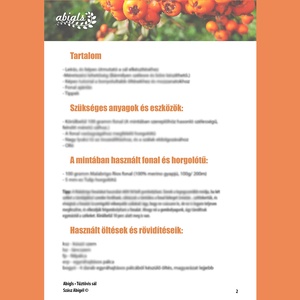 PDF HORGOLÁS MINTA - Tűztövis sál - diy (csináld magad) - szabásminta, útmutató - Meska.hu