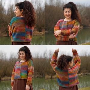 PDF HORGOLÁS MINTA - Tarka pulcsi - diy (csináld magad) - szabásminta, útmutató - Meska.hu