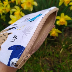 Sötétkék medvés mini neszesszer, állatos neszesszer - táska & tok - neszesszer - Meska.hu