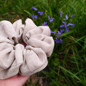 Lenvászon hajgumi, normál méret - ruha & divat - hajdísz & hajcsat - hajgumi - Meska.hu