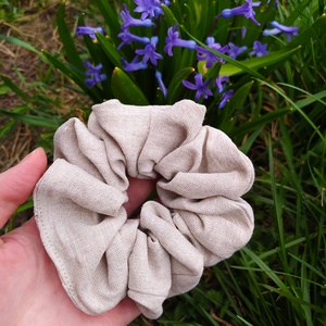 Lenvászon hajgumi, normál méret - Meska.hu