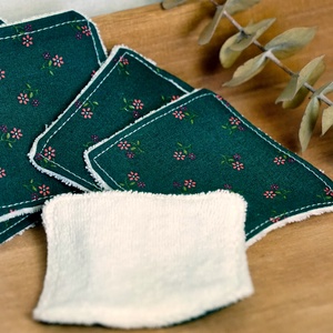 Apró virágos arctisztító párna szett / 5 db / mosható arctisztító korong / hulladékmentes textil sminklemosó korong - szépségápolás - arcápolás - arctisztító korong - Meska.hu