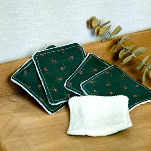 Apró virágos arctisztító párna szett / 5 db / mosható arctisztító korong / hulladékmentes textil sminklemosó korong - szépségápolás - arcápolás - arctisztító korong - Meska.hu