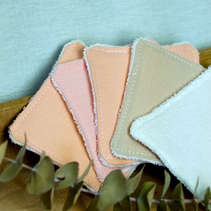 Virágoskert arctisztító párna szett / 5 db / mosható arctisztító korong / hulladékmentes textil sminklemosó korong - szépségápolás - arcápolás - arctisztító korong - Meska.hu