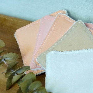 Virágoskert arctisztító párna szett / 5 db / mosható arctisztító korong / hulladékmentes textil sminklemosó korong - szépségápolás - arcápolás - arctisztító korong - Meska.hu