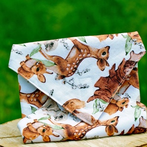 Újraszalvéta / mosható szendvics csomagoló / őzikés - Meska.hu