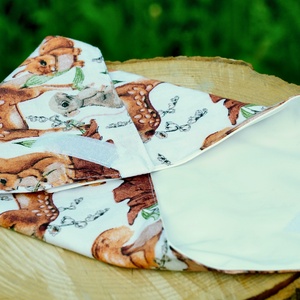 Újraszalvéta / mosható szendvics csomagoló / őzikés - táska & tok - uzsonna- & ebéd tartó - szendvics csomagoló - Meska.hu