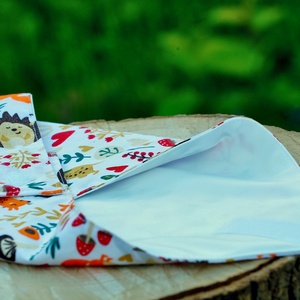 Újraszalvéta / mosható szendvics csomagoló / erdei állatos - táska & tok - uzsonna- & ebéd tartó - szendvics csomagoló - Meska.hu