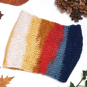 Színátmenetes kötött fülpánt / csavart fülmelegítő / fülvédő - ruha & divat - sál, sapka, kendő - fejpánt - Meska.hu