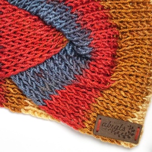 Színátmenetes kötött fülpánt / csavart fülmelegítő / fülvédő - ruha & divat - sál, sapka, kendő - fejpánt - Meska.hu