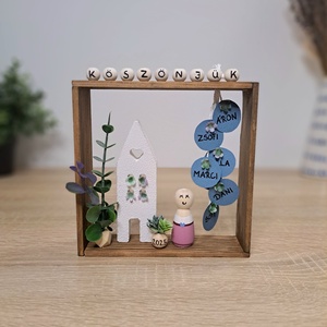 Év végi köszönőajándék óvónőknek, tanároknak, Otthon & Életmód, Dekoráció, Kép & Falikép, 3d képek, Famegmunkálás, Festett tárgyak, MESKA