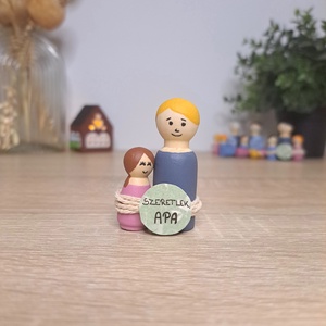 Apák napi zsebölelés - táska & tok - kulcstartó & táskadísz - kulcstartó - Meska.hu