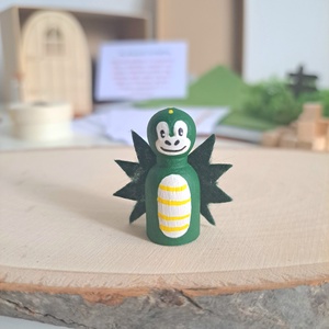 Kalandos mesevilág - mesélő fabábu készlet (Deluxe Fantasy World) - kézzel festett fafigurák gyerekeknek 3 készletben - játék & sport - készségfejlesztő és logikai játék - montessori szivárvány, waldorf játékok - Meska.hu