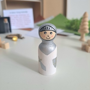 Kalandos mesevilág - mesélő fabábu készlet (Pocket Story) - kézzel festett fafigurák gyerekeknek 3 készletben - játék & sport - készségfejlesztő és logikai játék - montessori szivárvány, waldorf játékok - Meska.hu