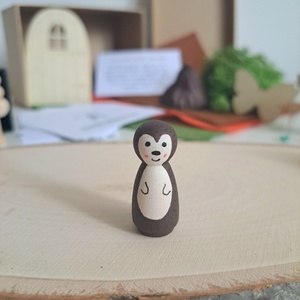 Erdei mesevilág - mesélő fabábu készlet (Deluxe Fantasy World) - kézzel festett fafigurák gyerekeknek 3 készletben - játék & sport - készségfejlesztő és logikai játék - montessori szivárvány, waldorf játékok - Meska.hu