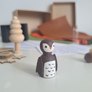 Erdei mesevilág - mesélő fabábu készlet (Pocket Story) - kézzel festett fafigurák gyerekeknek 3 készletben - játék & sport - készségfejlesztő és logikai játék - montessori szivárvány, waldorf játékok - Meska.hu