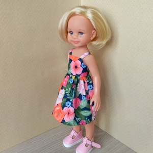 Paola Reina trópusi virágos ruha - játék & sport - baba & babaház - játékbaba, babakellék - Meska.hu