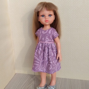 Paola Reina mályva öves ruha , Játék & Sport, Baba & babaház, Játékbaba, babakellék, Varrás, MESKA