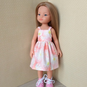 Paola Reina margarétás ruha - játék & sport - baba & babaház - játékbaba, babakellék - Meska.hu