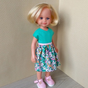 Paola Reina rózsaszín öves ruha - Meska.hu