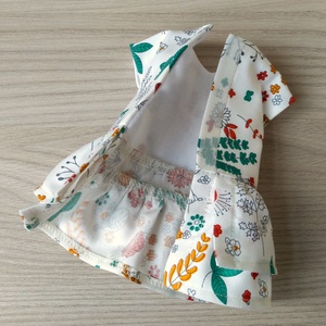 Paola Reina dupla fodros ruha  - játék & sport - baba & babaház - játékbaba, babakellék - Meska.hu