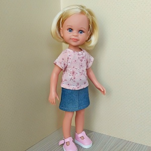 Paola Reina farmer szoknya két pólóval - játék & sport - baba & babaház - játékbaba, babakellék - Meska.hu