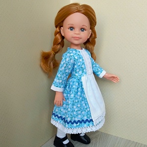 Világoskék néptáncos ruha Paola Reina babáknak - játék & sport - baba & babaház - játékbaba, babakellék - Meska.hu