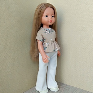 Bő szárú nadrág két felsővel Paola Reina babáknak - Meska.hu