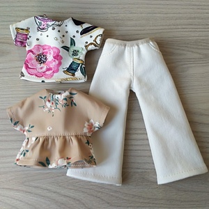 Bő szárú nadrág két felsővel Paola Reina babáknak - játék & sport - baba & babaház - játékbaba, babakellék - Meska.hu