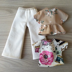 Bő szárú nadrág két felsővel Paola Reina babáknak - játék & sport - baba & babaház - játékbaba, babakellék - Meska.hu