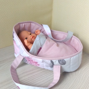 Mózeskosár 20-25 cm-s babáknak - Meska.hu