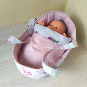 Mózeskosár 20-25 cm-s babáknak - játék & sport - baba & babaház - játékbaba, babakellék - Meska.hu