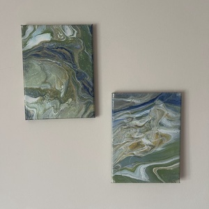 Tengeri szimfónia 18 cm X 24 cm (2 db-os kollekció) - otthon & életmód - dekoráció - kép & falikép - vászonkép - Meska.hu
