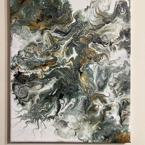 Moha és márvány I. 30 cm X 25 cm - otthon & életmód - dekoráció - kép & falikép - vászonkép - Meska.hu