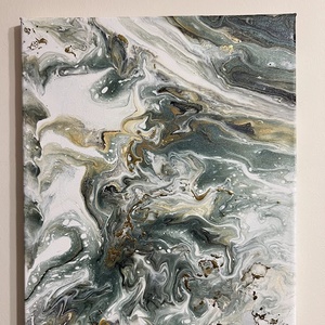 Moha és márvány II. 30 cm X 25 cm - otthon & életmód - dekoráció - kép & falikép - vászonkép - Meska.hu