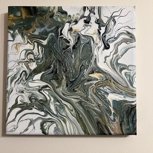Smaragdörvény 20 cm X 20 cm - otthon & életmód - dekoráció - kép & falikép - vászonkép - Meska.hu