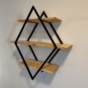 Rombusz formájú 3 polcos falipolc. - otthon & életmód - bútor - polc - Meska.hu