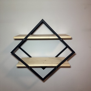 Kocka formájú 2 polcos falipolc  - otthon & életmód - bútor - polc - Meska.hu