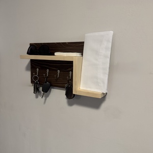 Kontrasztos Z fali kulcstartó! - otthon & életmód - dekoráció - fali és függő dekoráció - fali kulcstartó - Meska.hu