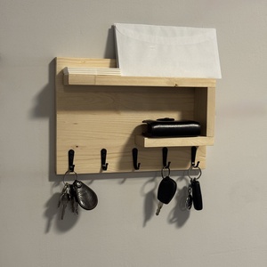 Kontrasztos egyedi fali kulcstartó! - otthon & életmód - dekoráció - fali és függő dekoráció - fali kulcstartó - Meska.hu