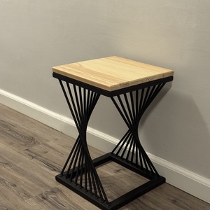 Design Virágtartó / Éjjeliszekrény, Otthon & Életmód, Bútor, Asztal, Famegmunkálás, Fémmegmunkálás, MESKA