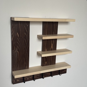 Kontrasztos, négyzet formájú fali kulcstartó! - otthon & életmód - dekoráció - fali és függő dekoráció - fali kulcstartó - Meska.hu