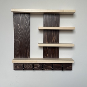 Kontrasztos, négyzet formájú fali kulcstartó! - otthon & életmód - dekoráció - fali és függő dekoráció - fali kulcstartó - Meska.hu