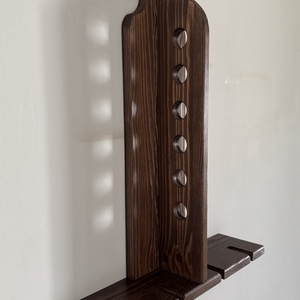 Egyedi 6 palackos fali bortartó és pohártartóval! - otthon & életmód - konyhafelszerelés, tálalás - tálalás - bortartó - Meska.hu