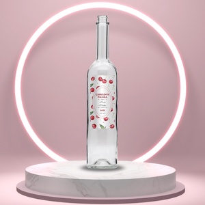 Cseresznye pálinka - öntapadós üveg címke - rajzolt leveles cseresznyékkel, Élelmiszer, Alkoholos italok, , MESKA