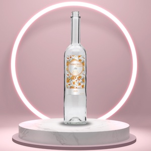 Homoktövis pálinka - öntapadós üveg címke - kézzel rajzolt homoktövisekkel - élelmiszer - alkoholos italok - Meska.hu